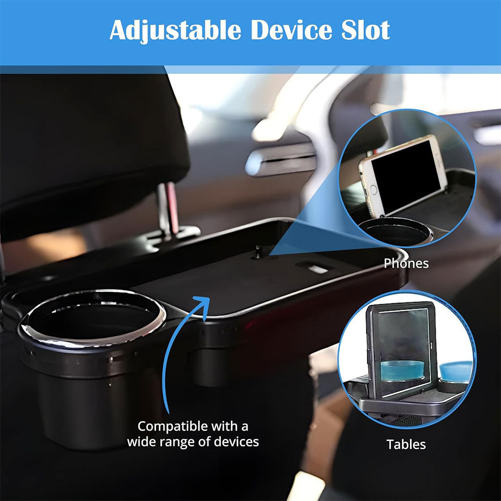 Porte-gobelet pliable pour siège auto arrière – حامل مشروبات للمقعد الخلفي