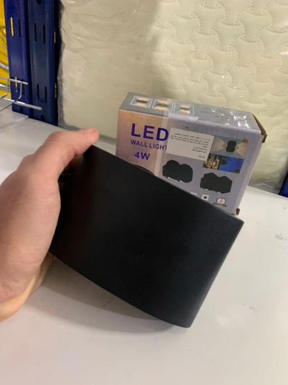 Applique Murale LED 4W D’Éclairage Extérieur 2 Lampes en PP