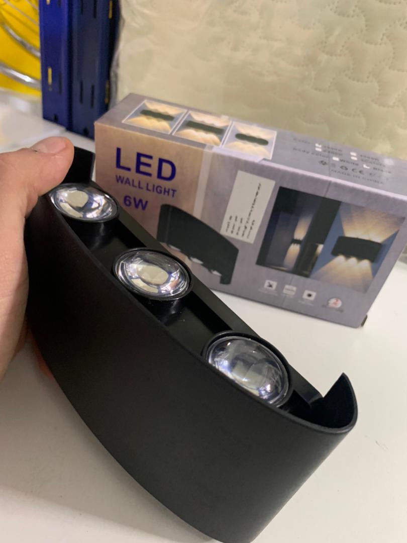 Applique Murale LED 6W D’Éclairage Extérieur 3 Lampes en PP