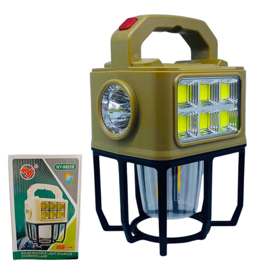 Lampe de camping à énergie solaire à 3 modes – مصباح يدوي للتخييم ب 3 أوضاع يعمل بالطاقة الشمسية تنزوت