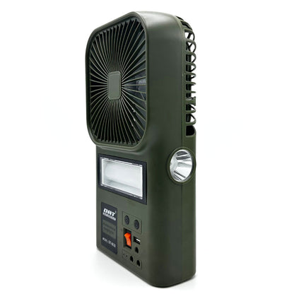 Kit Ventilateur et Lampe avec Panneau Solaire Multifonctionnel DT-9030 – طقم مروحة ومصباح متعدد الإستعمالات