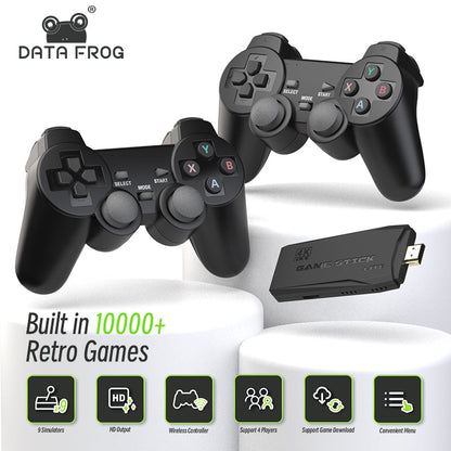 Console de jeu vidéo rétro avec 15000 jeux intégrés +2 manette sans fil 4K HDMI