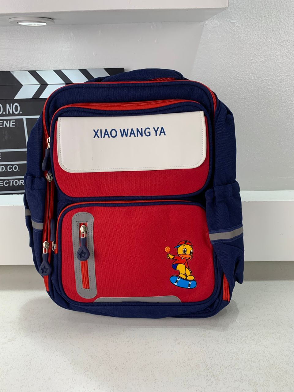 Sac à Dos Scolaire Orthopédique pour Enfants Xiao Wang Ya Bleu et rouge – محفظة مدرسية للأطفال أزرق وأحمر
