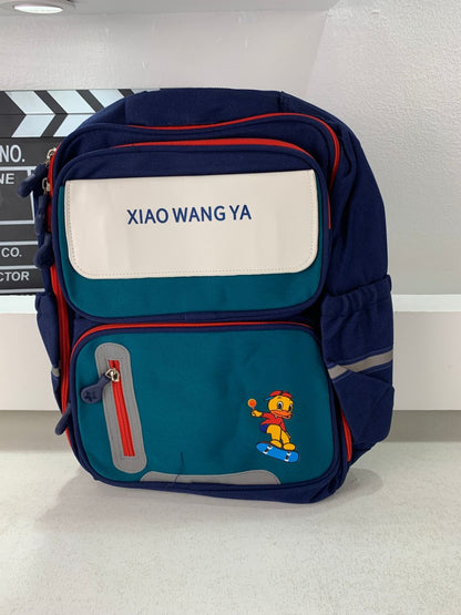 Sac à Dos Scolaire Orthopédique pour Enfants Xiao Wang Ya Bleu et Vert – محفظة مدرسية للأطفال أزرق وأخضر