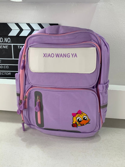 Sac à Dos Scolaire Orthopédique pour Enfants Xiao Wang Ya Mauve – محفظة مدرسية للأطفال بنفسجي