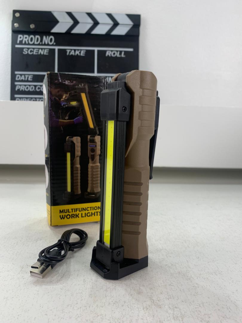 Lampe baladeuse LED COB magnétique avec 7 modes de fonctionnement – مصباح محمول للورشات بعدة أوضاع