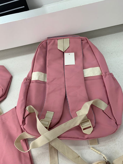 Ensemble de sac à dos kawaii 4Pcs avec porte manger isotherme rose – طقم محفظة مع حقيبة حفظ الطعام