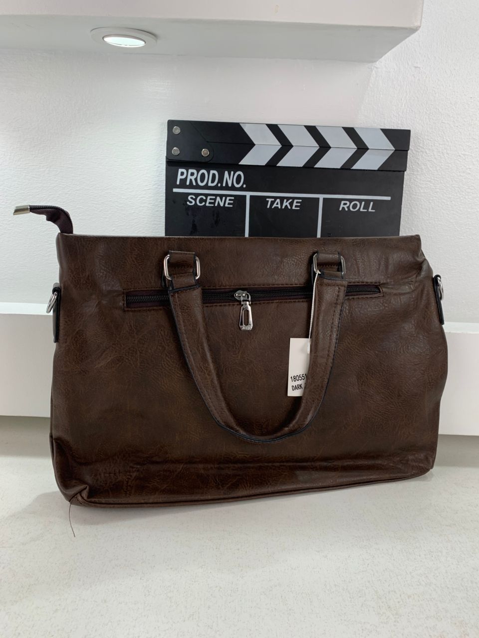 Cartable Homme en Simili Cuir Design Élégant Jeep 180551-12 Marron Foncé – حقيبة جلدية لون بني داكن