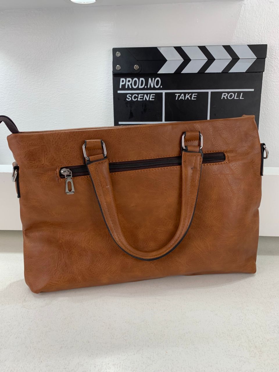 Cartable Homme en Simili Cuir Design Élégant Jeep 180551-12 Marron Clair – حقيبة جلدية لون بني فاتح