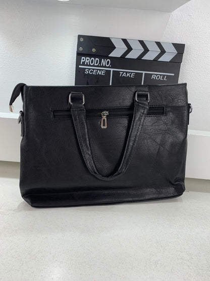 Cartable Homme en Simili Cuir Design Élégant Jeep 180551-12 Noir – حقيبة جلدية لون أسود