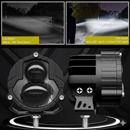 Paire de Phares Additionnels LED pour Moto – Projecteurs Anti-Brouillard 2Pcs – مصابيح دراجة نارية