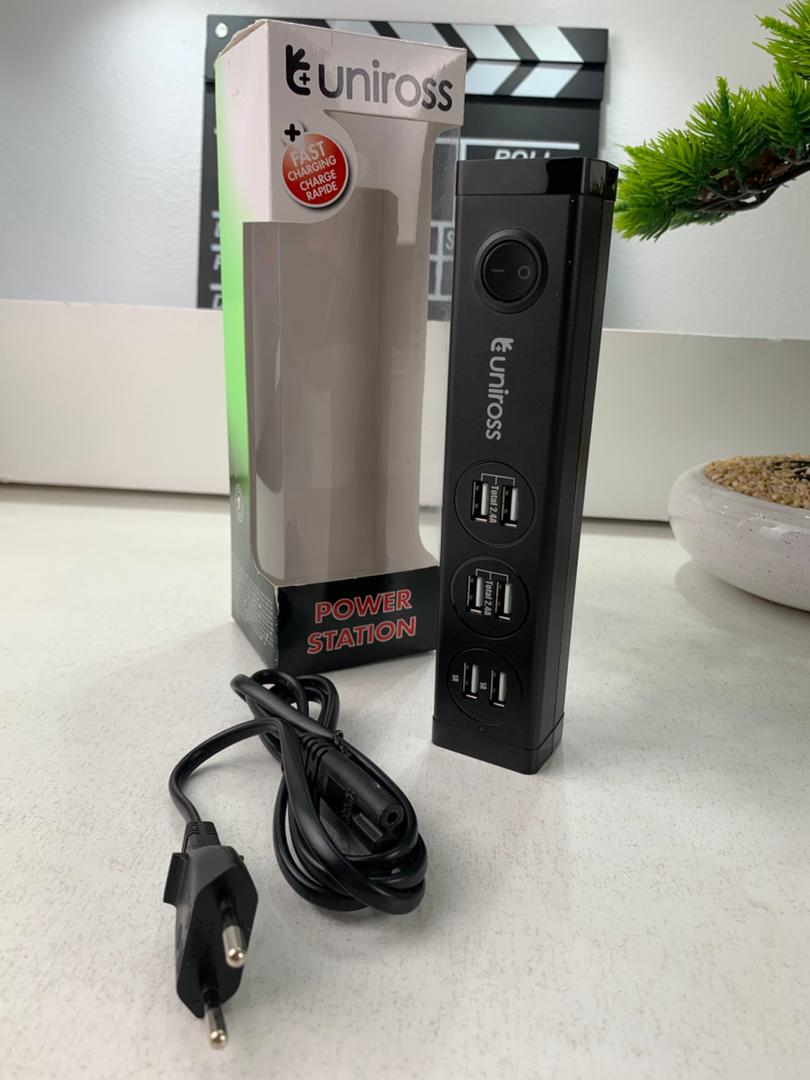 Uniross Station de charge Multi-appareils 6 ports USB A – مقبس طاقة متعدد المنافذ