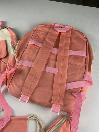 Ensemble de sacs d’école Kawai pour adolescents 5Pcs Xin Pin Shang Rose – محفظة 5 قطع كاواي وردي