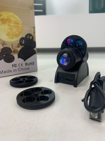 Lampe de projection de ciel étoilé avec 15 motifs – مصباح عرض القمر