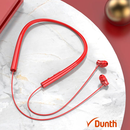 Écouteurs intra-auriculaires avec bluetooth, tour de cou sans fil étanche, couleur orange DUNTH DU-B282 - تنزوت