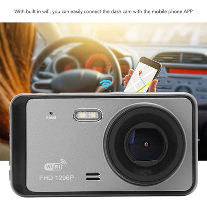 Dash Cam Enregistreur vidéo pour voiture 1080P Wi-Fi avec caméra arrière – كاميرة تسجيل الحوادث