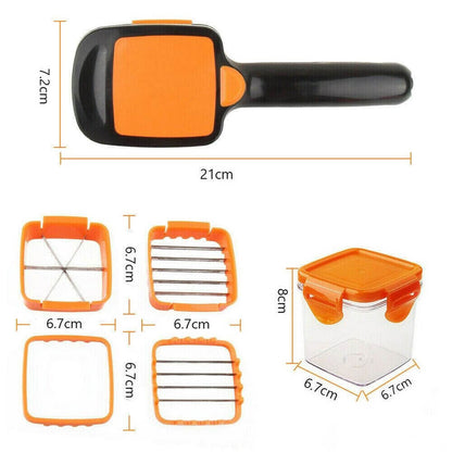 Home Chef Nicer Dicer Multi-Cutter 5en1 Pour Fruits Et Légumes