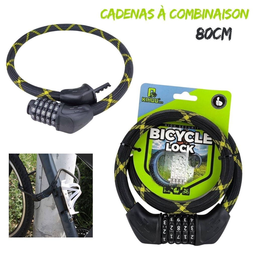 cadenas à combinaison 80cm KIHUU LOCK | 14468-7 - تنزوت