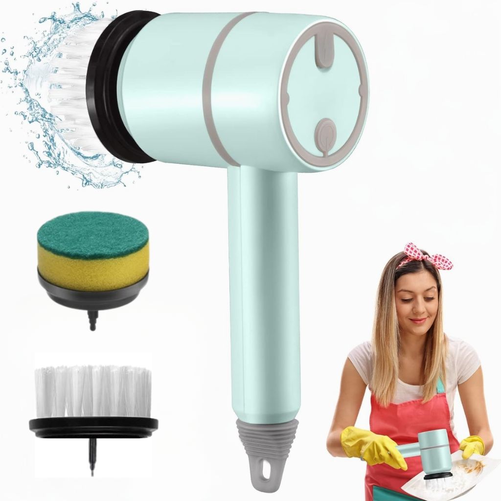 Brosse Électrique Rotative Automatique avec 2 Brosse – فرشاة تنظيف دوارة كهربائية تنزوت