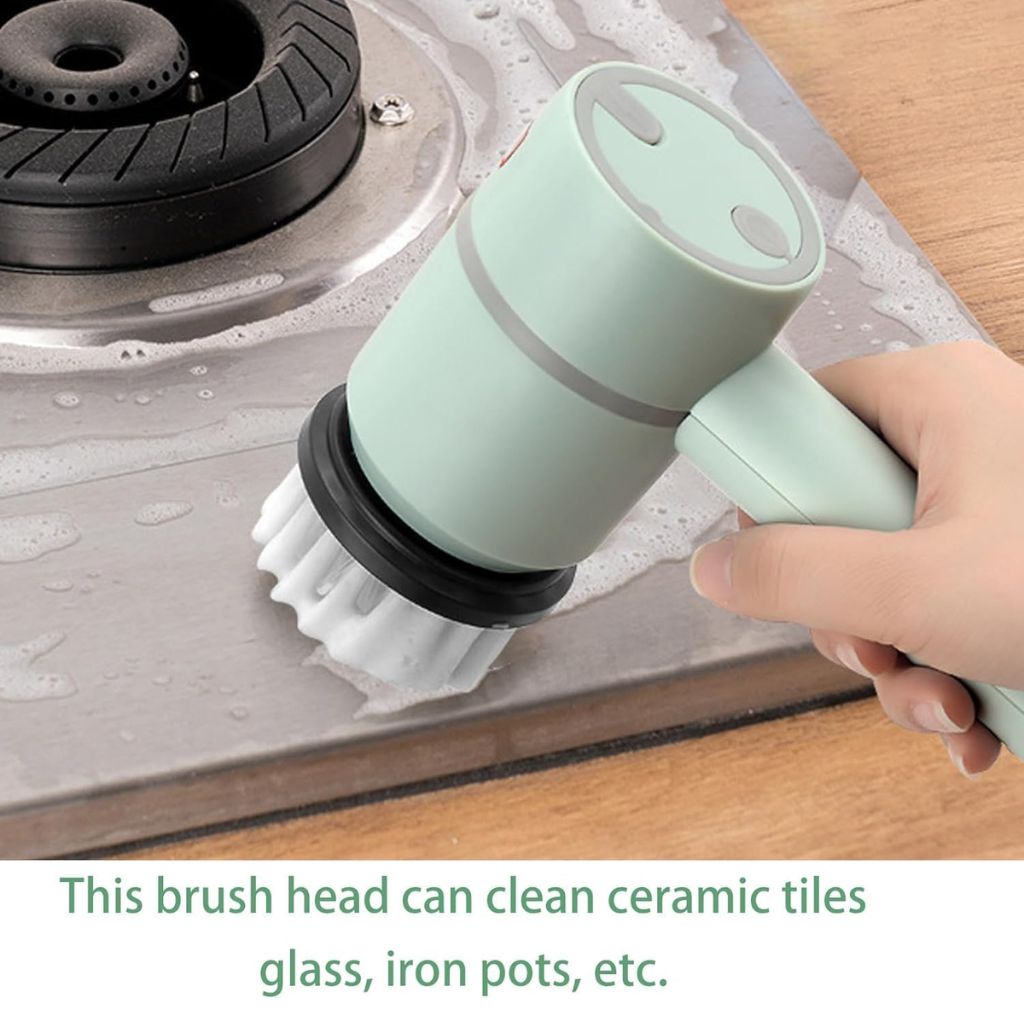 Brosse Électrique Rotative Automatique avec 2 Brosse – فرشاة تنظيف دوارة كهربائية
