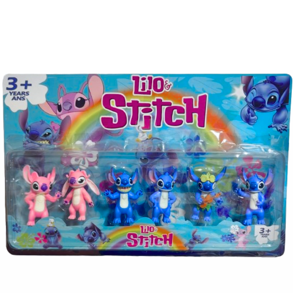 Set 6 Figurine Lilo si Stitch تنزوت