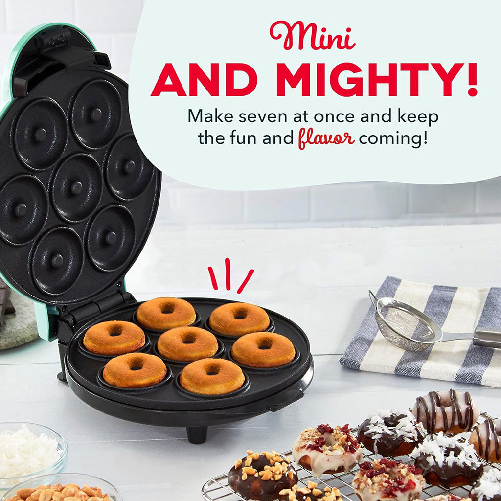 Mini machine à donuts avec surface antiadhésive pour 7 beignets – ماكينة تحضير الدونات