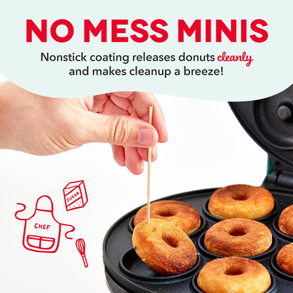 Mini machine à donuts avec surface antiadhésive pour 7 beignets – ماكينة تحضير الدونات