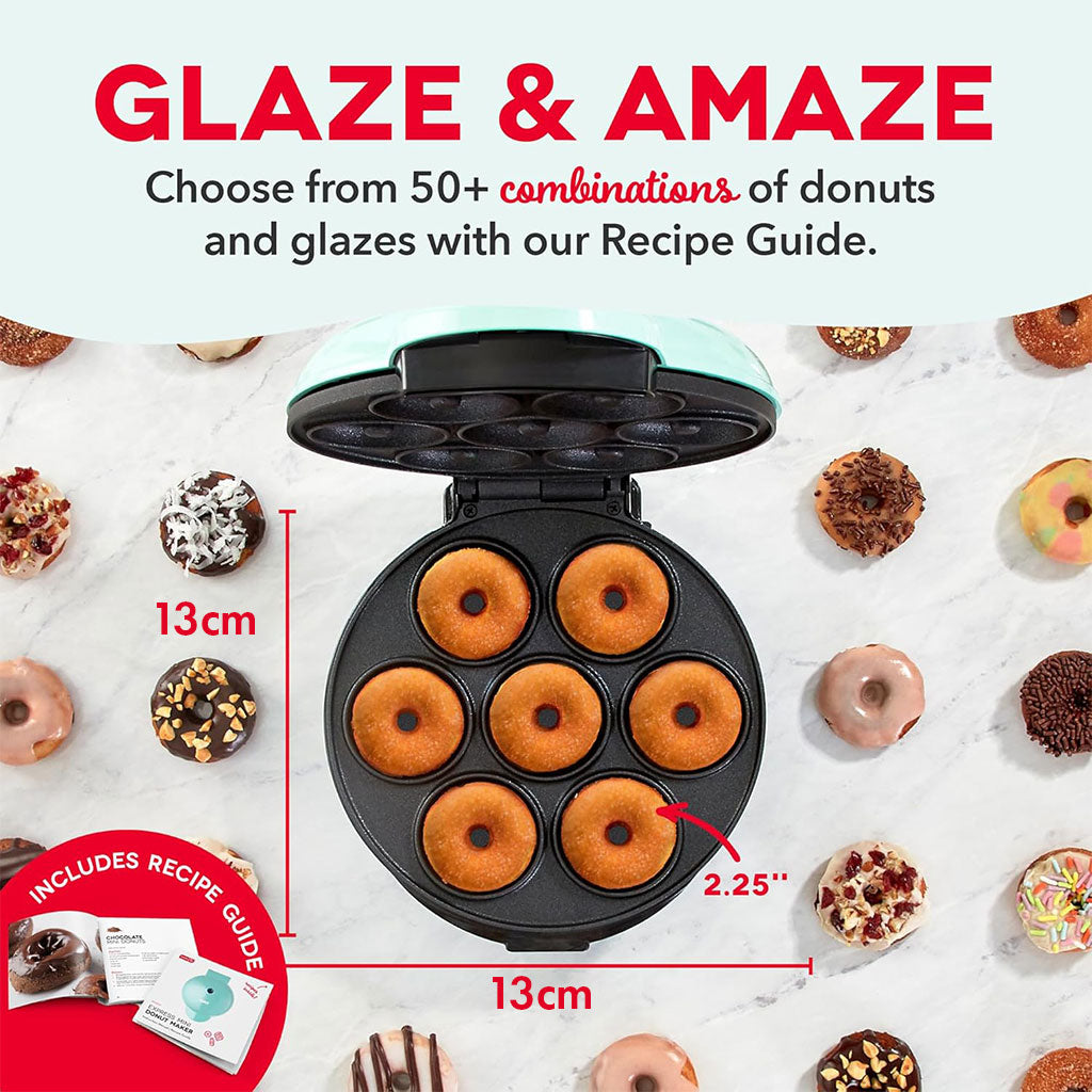Mini machine à donuts avec surface antiadhésive pour 7 beignets – ماكينة تحضير الدونات