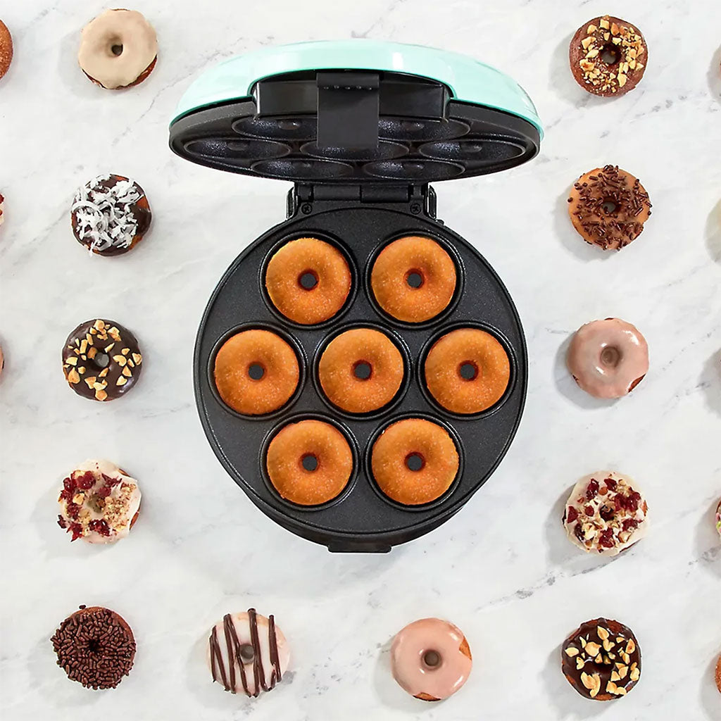 Mini machine à donuts avec surface antiadhésive pour 7 beignets – ماكينة تحضير الدونات