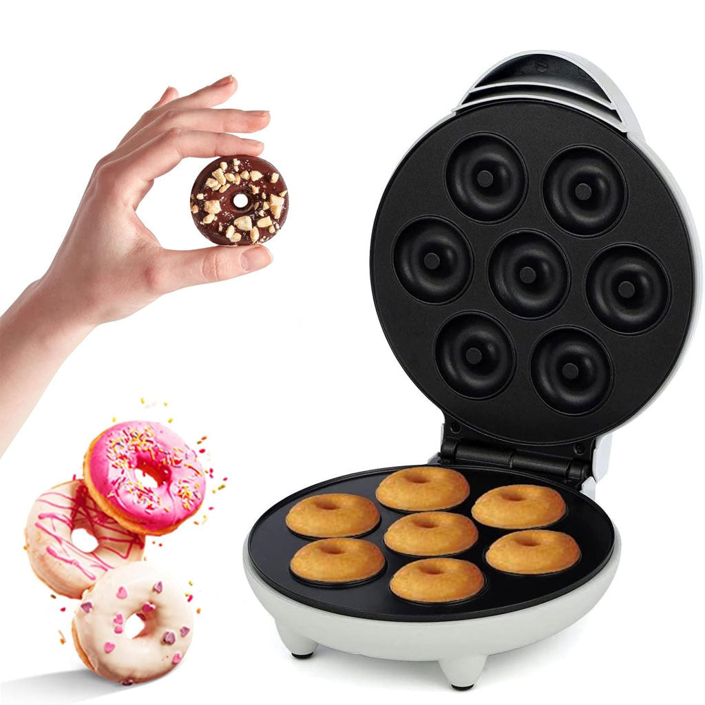 Mini machine à donuts avec surface antiadhésive pour 7 beignets – ماكينة تحضير الدونات - تنزوت