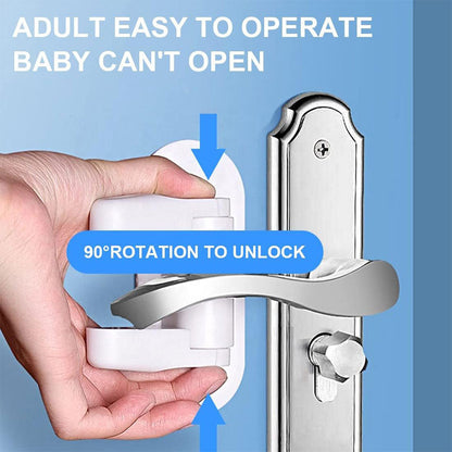 Serrure Anti-Overture Bloque-portes et Fenêtres pour Enfants 3Pcs
