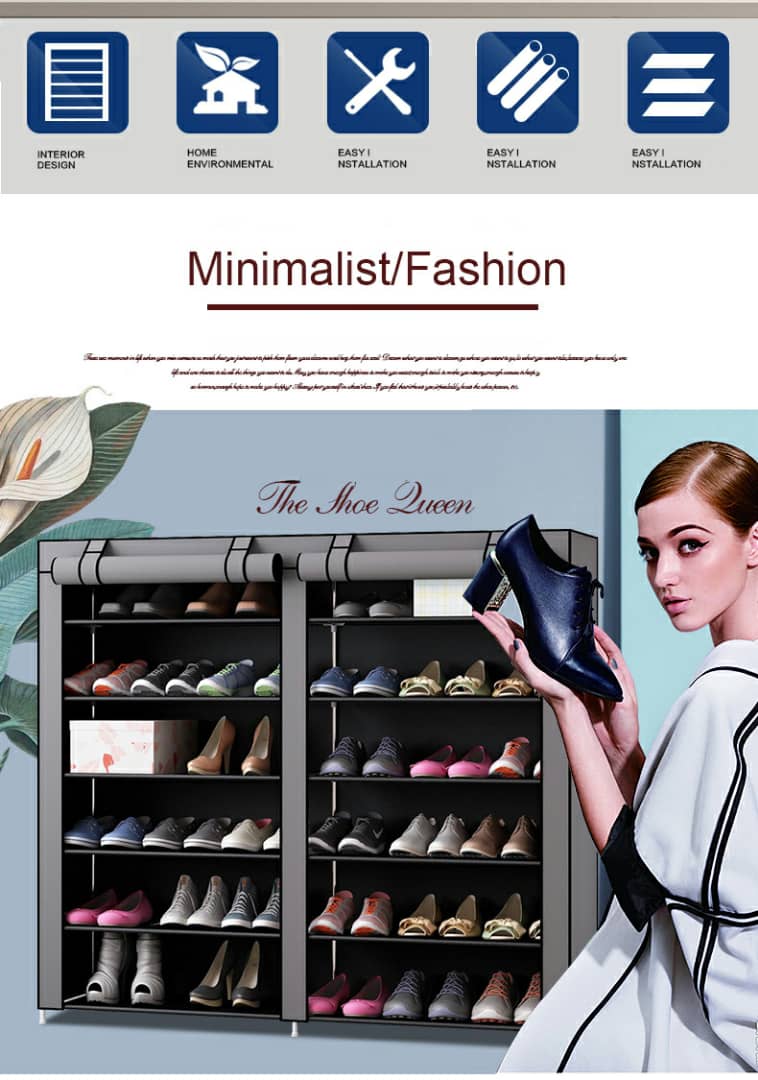 Armoire De Rangement chaussures à 12 Étages – خزانة تنظيم الأحذية