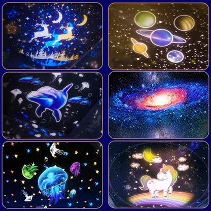 Projecteur de ciel étoilé pour enfants 2en1 - جهاز عرض ضوء ليلي بتصميم سماء النجوم للاطفال