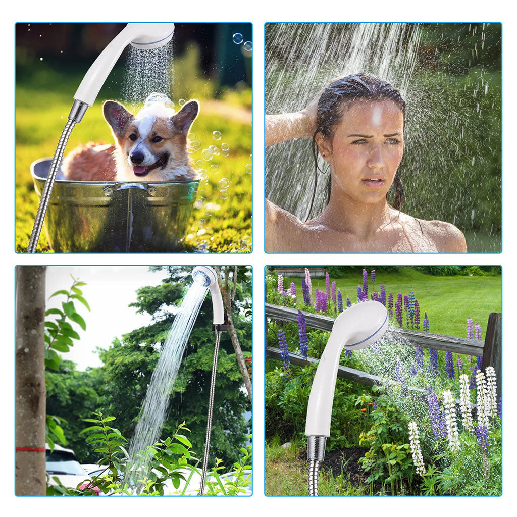 Douche Portable avec Pompe pour Camping et Extérieur