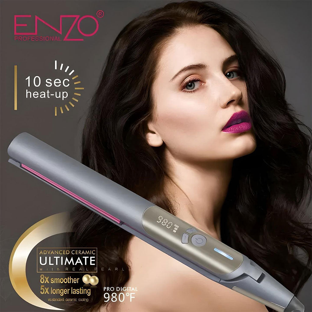 Lisseur Céramique 980°F Plaque 1.5″ Titane ENZO EN-3827 – مملس شعر إينزو