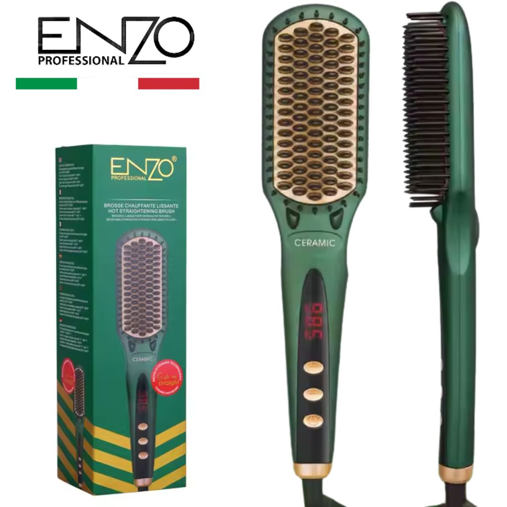 Brosse Lissante ENZO Haute Performance et Technologie Avancée – فرشاة الشعر تنزوت