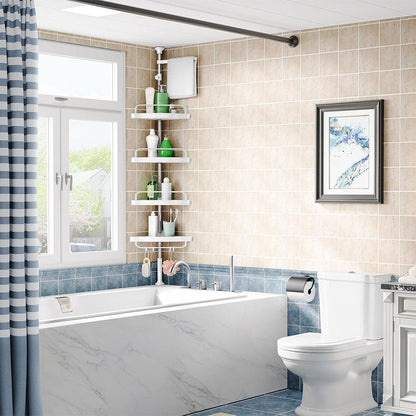 Étagère de douche d’angle à 4 niveaux réglable 260cm – رف حمام قابل للتعديل
