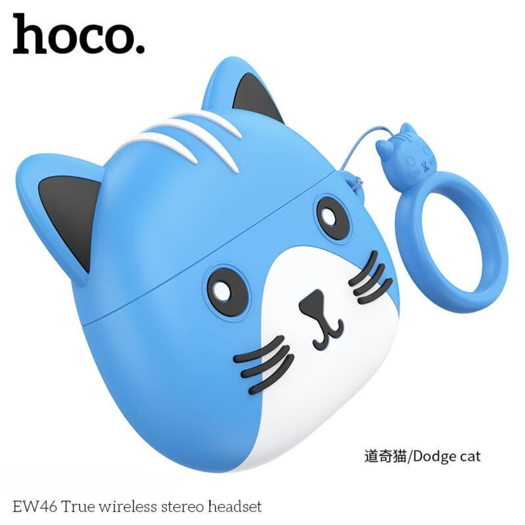 Hoco Écouteurs Sans Fil Bluetooth 5.3 + Case Forme De Chat TWS EW 46