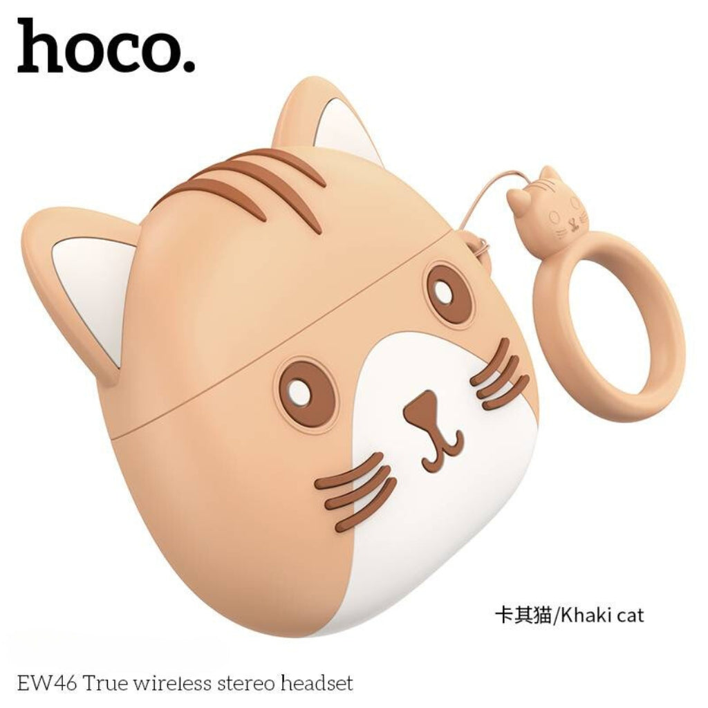Hoco Écouteurs Sans Fil Bluetooth 5.3 + Case Forme De Chat TWS EW 46