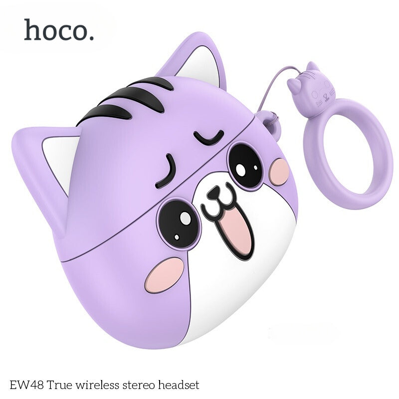 Hoco Écouteurs Sans Fil stéreo Bluetooth 5.3 + Case Forme De Chat TWS EW 48