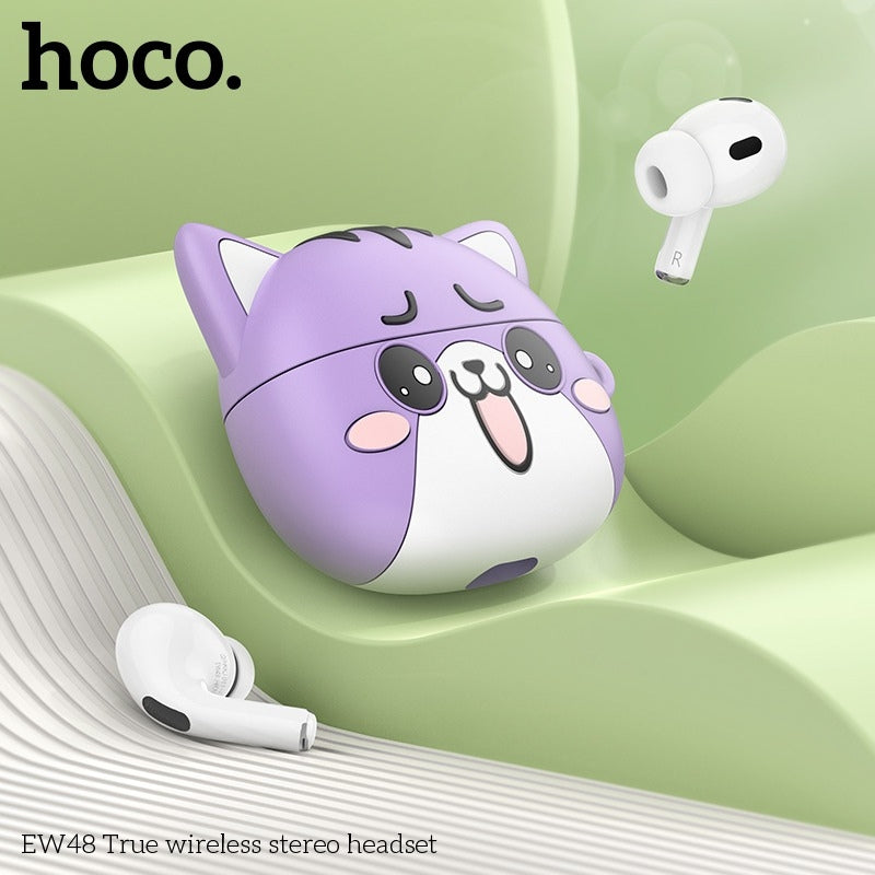 Hoco Écouteurs Sans Fil stéreo Bluetooth 5.3 + Case Forme De Chat TWS EW 48