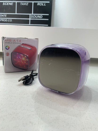 مكبر صوت محمول – Haut-parleur Mobile MS-A14 Son Puissant et Éclairage RGB Dynamique