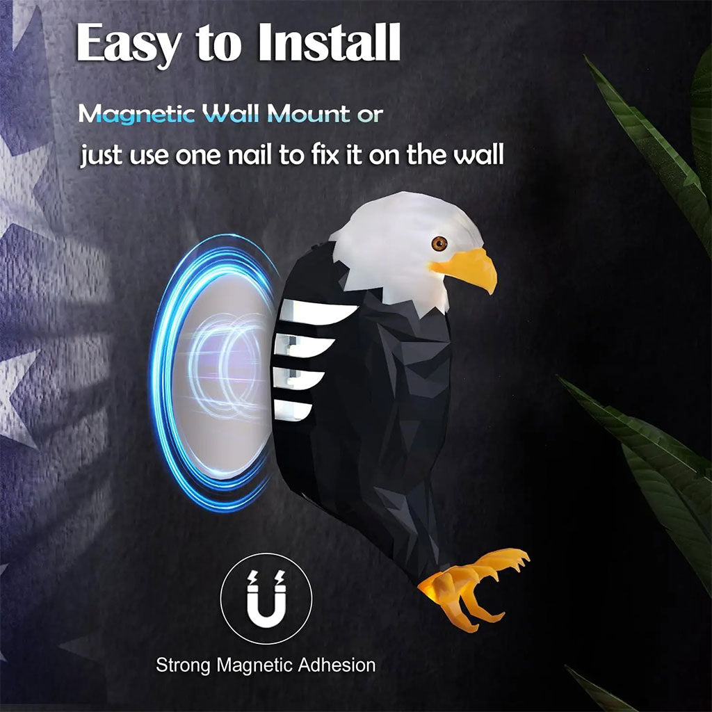 Applique murale LED en forme d’aigle à tête blanche Rechargeble avec Télécommande – مصباح ديكور على شكل نسر
