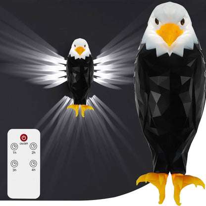 Applique murale LED en forme d’aigle à tête blanche Rechargeble avec Télécommande – مصباح ديكور على شكل نسر