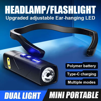 Lampe Frontale Rechargeable 1000 Lumen Avec Sensor de Mouvement et 5 Modes de Lumière