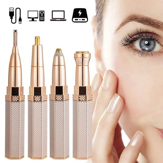 Rasoir Epilateur Electrique 4en1 pour Visage et Corps تنزوت