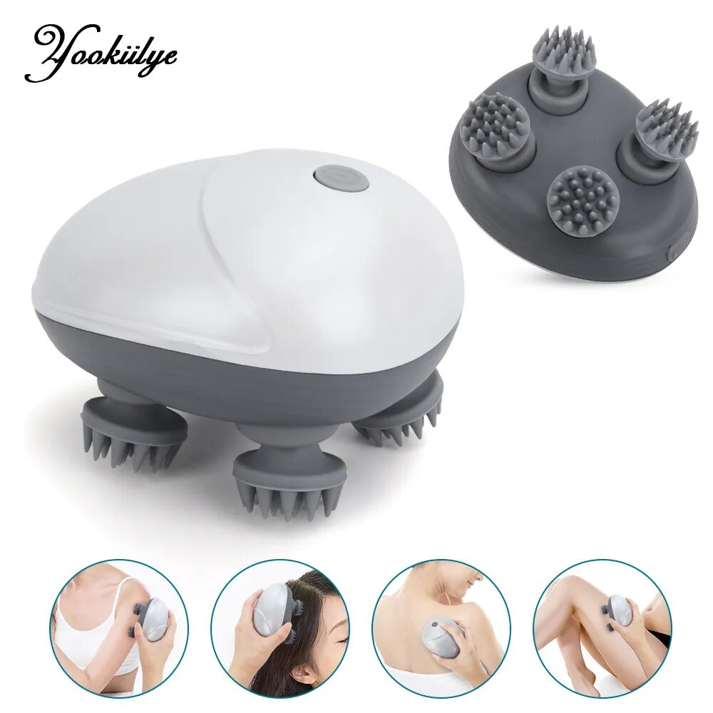 Masseur électrique sans fil en Silicone 4 nœuds de massage - تنزوت