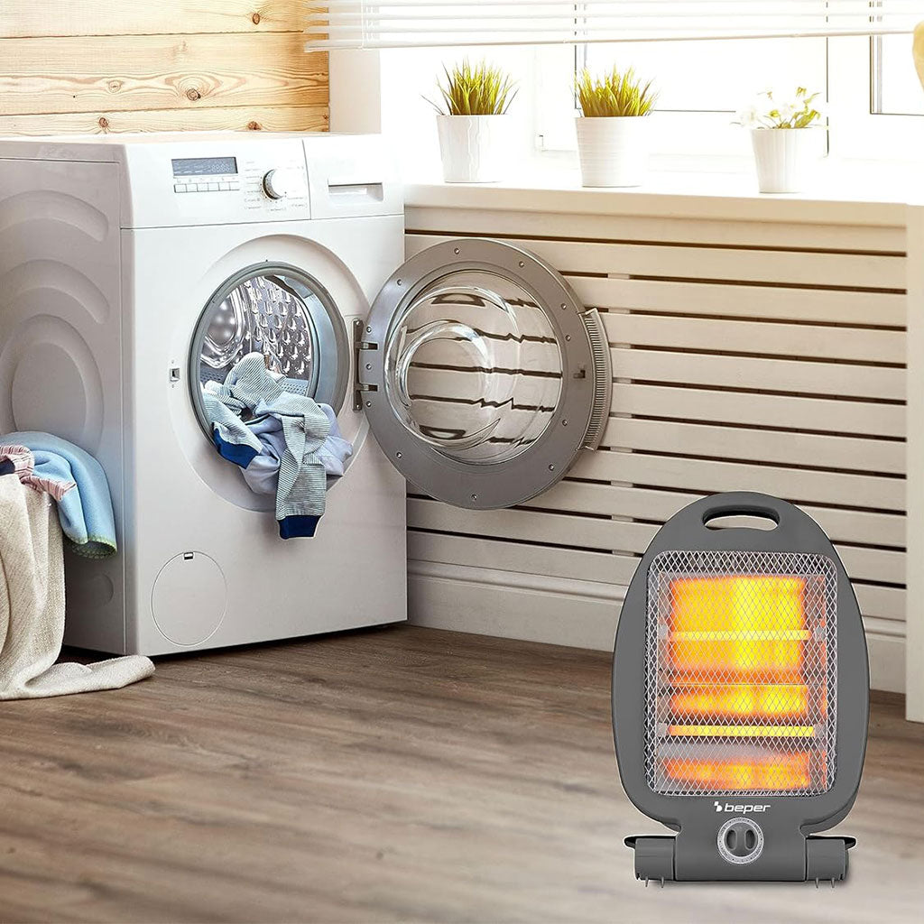 Chauffage à quartz 2 niveaux de chauffe de 800W avec Interrupteur de sécurité – مدفأة كهربائية