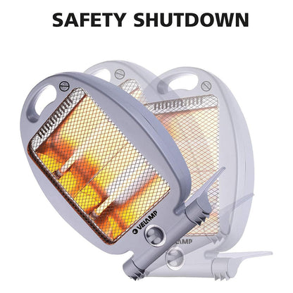 Chauffage à quartz 2 niveaux de chauffe de 800W avec Interrupteur de sécurité – مدفأة كهربائية