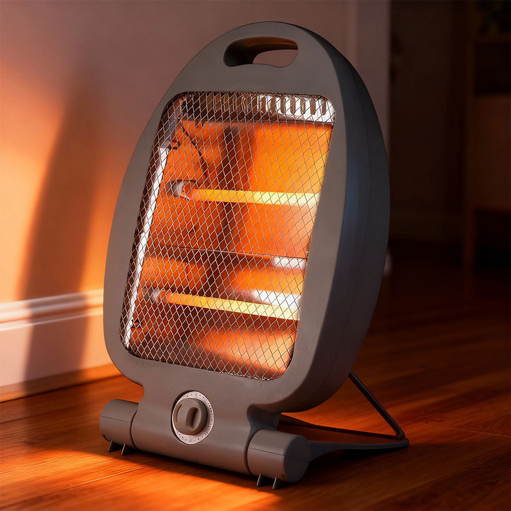 Chauffage à quartz 2 niveaux de chauffe de 800W avec Interrupteur de sécurité – مدفأة كهربائية - تنزوت